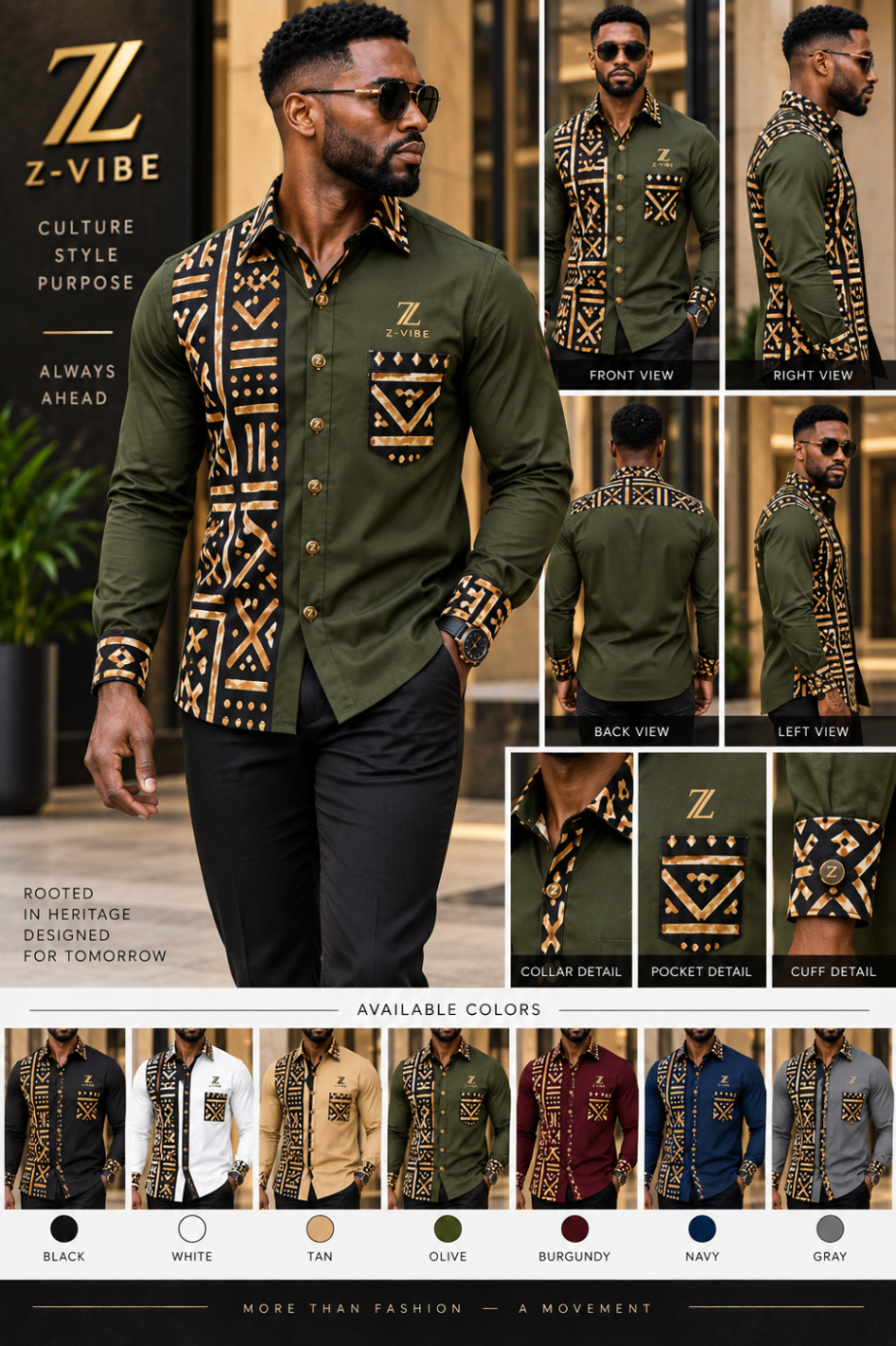 Rooted Heritage Shirt design board