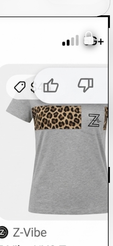 Leopard Yoke Tee — Women — Women · Z-Vibe Jersey seven-view specification plate; showing 01 Front, 02 Left, 03 Right, 04 Back, 05 Interior, 06 Inner tags, 07 Fabric detail. — 01 Front, Heather Grey
