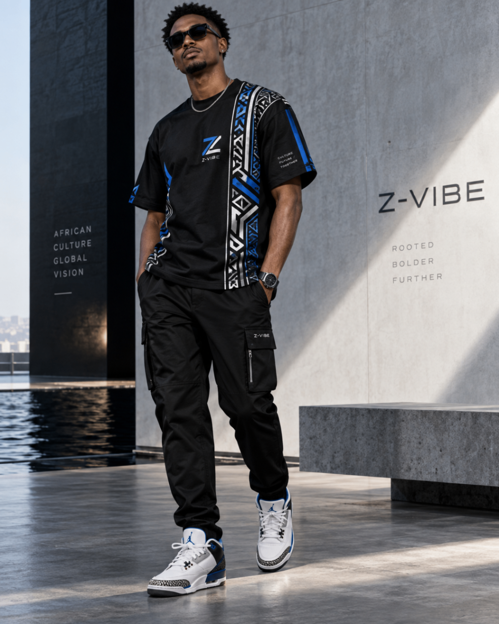 Azure Heritage Column Tee design board