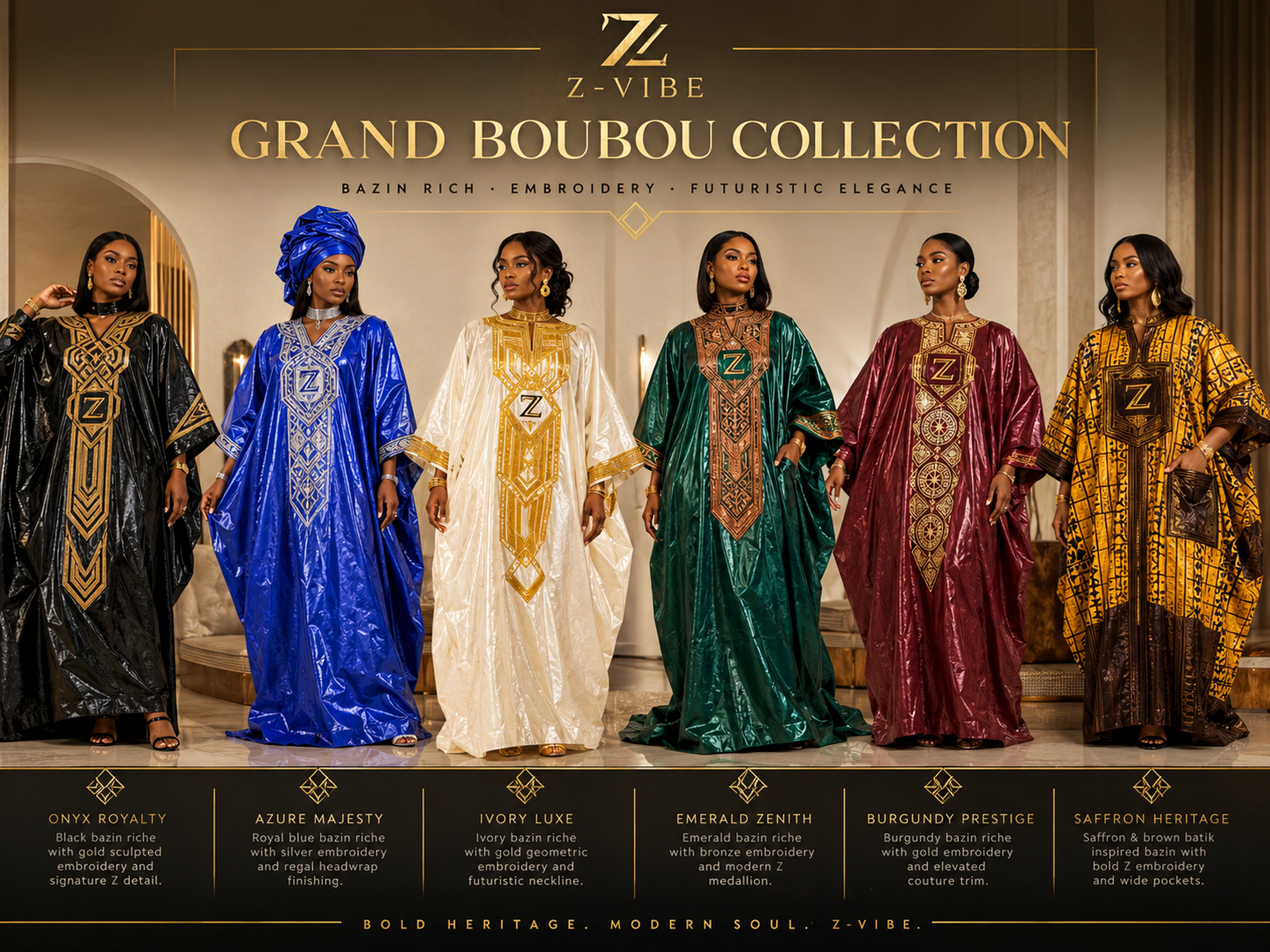 Women · Z-Vibe Grand Boubou Parade™ — Same house line · House · Z-Vibe Maison™ · Women related collection