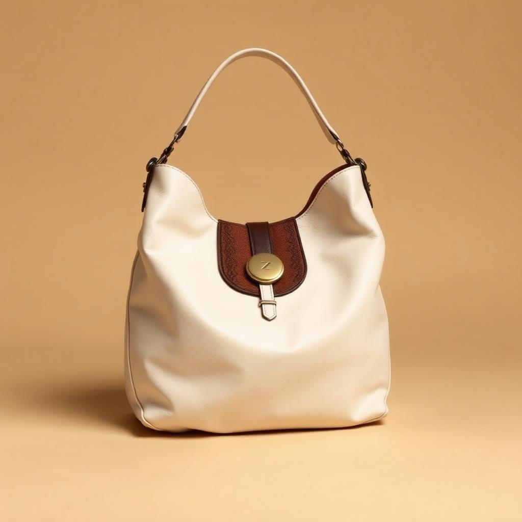 Afrique Hobo Bag — Women — House · Global Heritage Fusion seven-view specification plate; showing 01 Front, 02 Left, 03 Right, 04 Back, 05 Interior, 06 Inner tags, 07 Fabric detail. — 01 Front, Ivory / Brown Bogolan