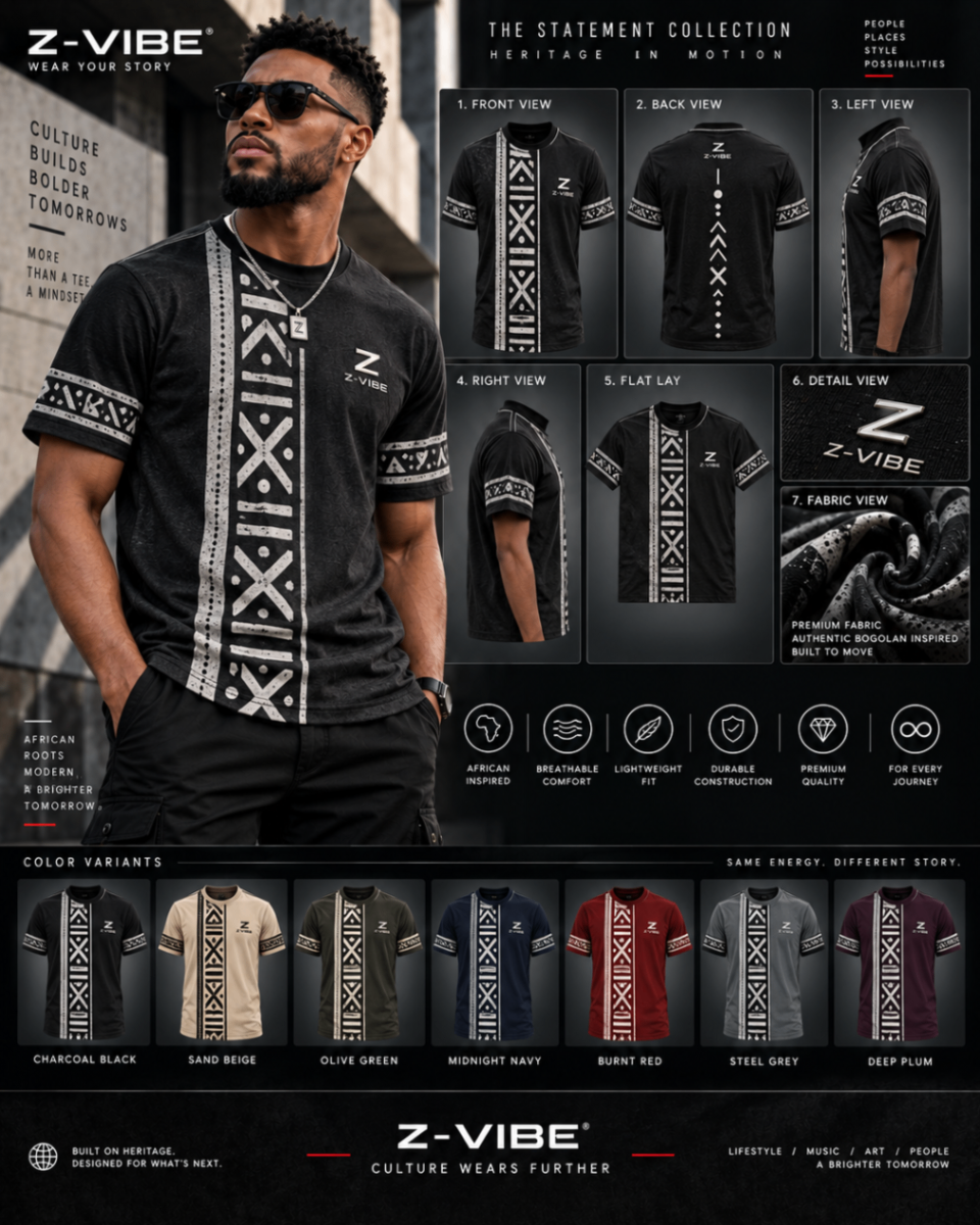 Statement Charcoal Column Tee design board