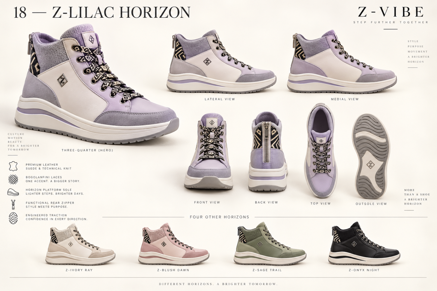 Z-Vibe Footwear · Horizon Sneaker Atelier™ — Same house line · House · Z-Vibe Footwear related collection