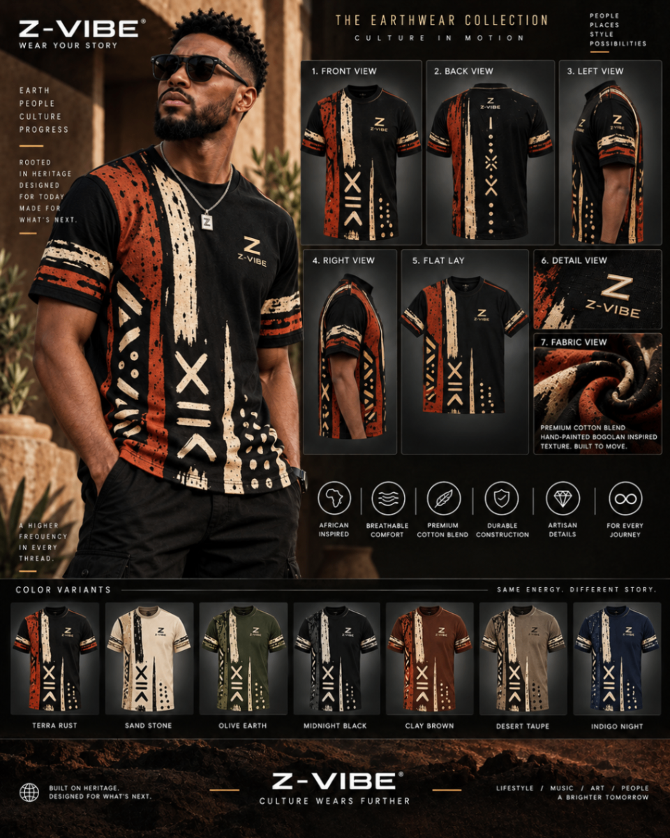 Earthwear Terra Rust Tee design board
