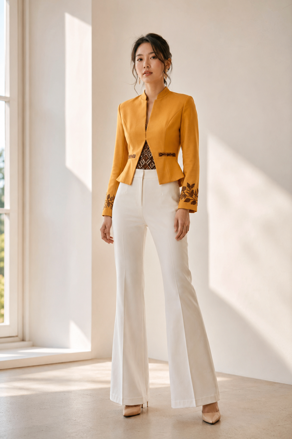 Amber Peplum Heritage Jacket design board