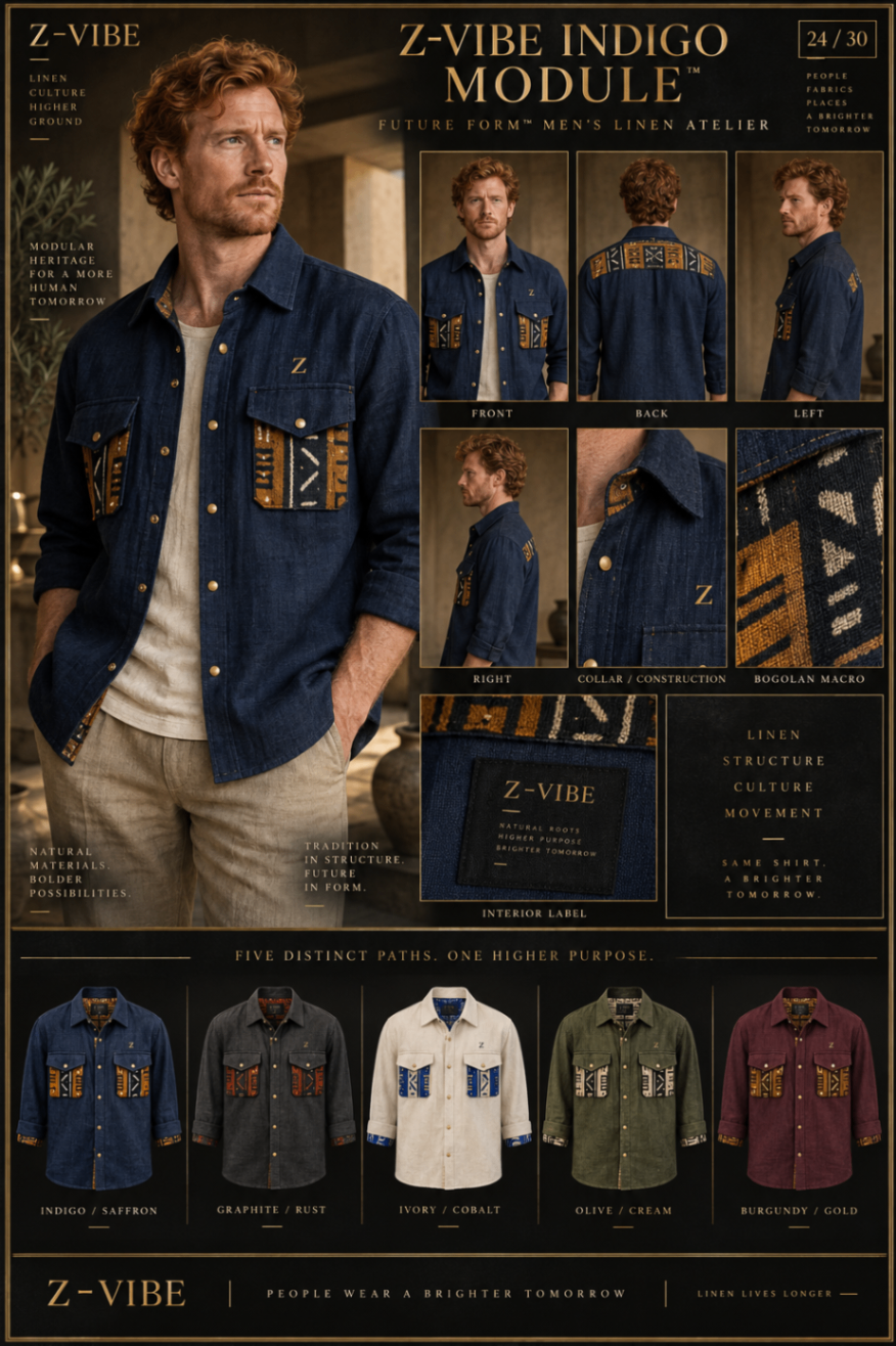 Z-Vibe Indigo Module™ Shirt design board