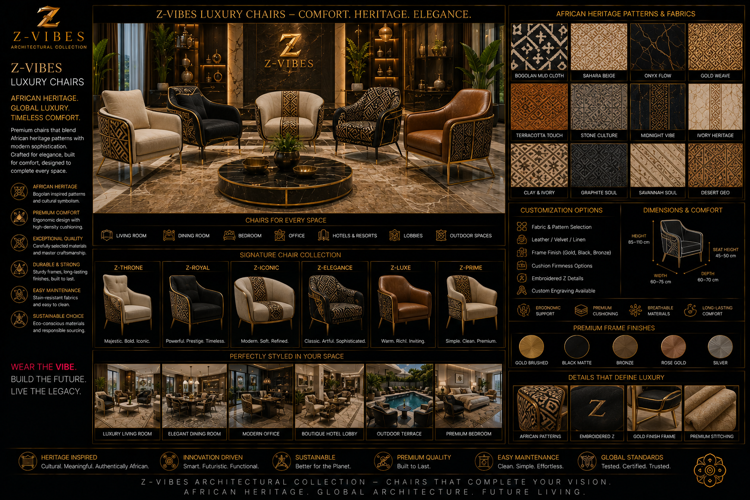 Z-Throne Seating Register design board
