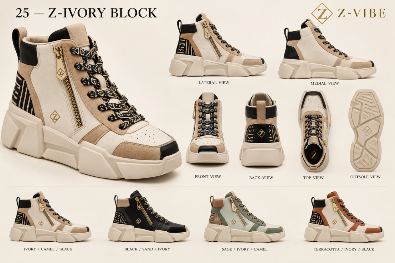 Z-Ivory Block™ High-Top design board