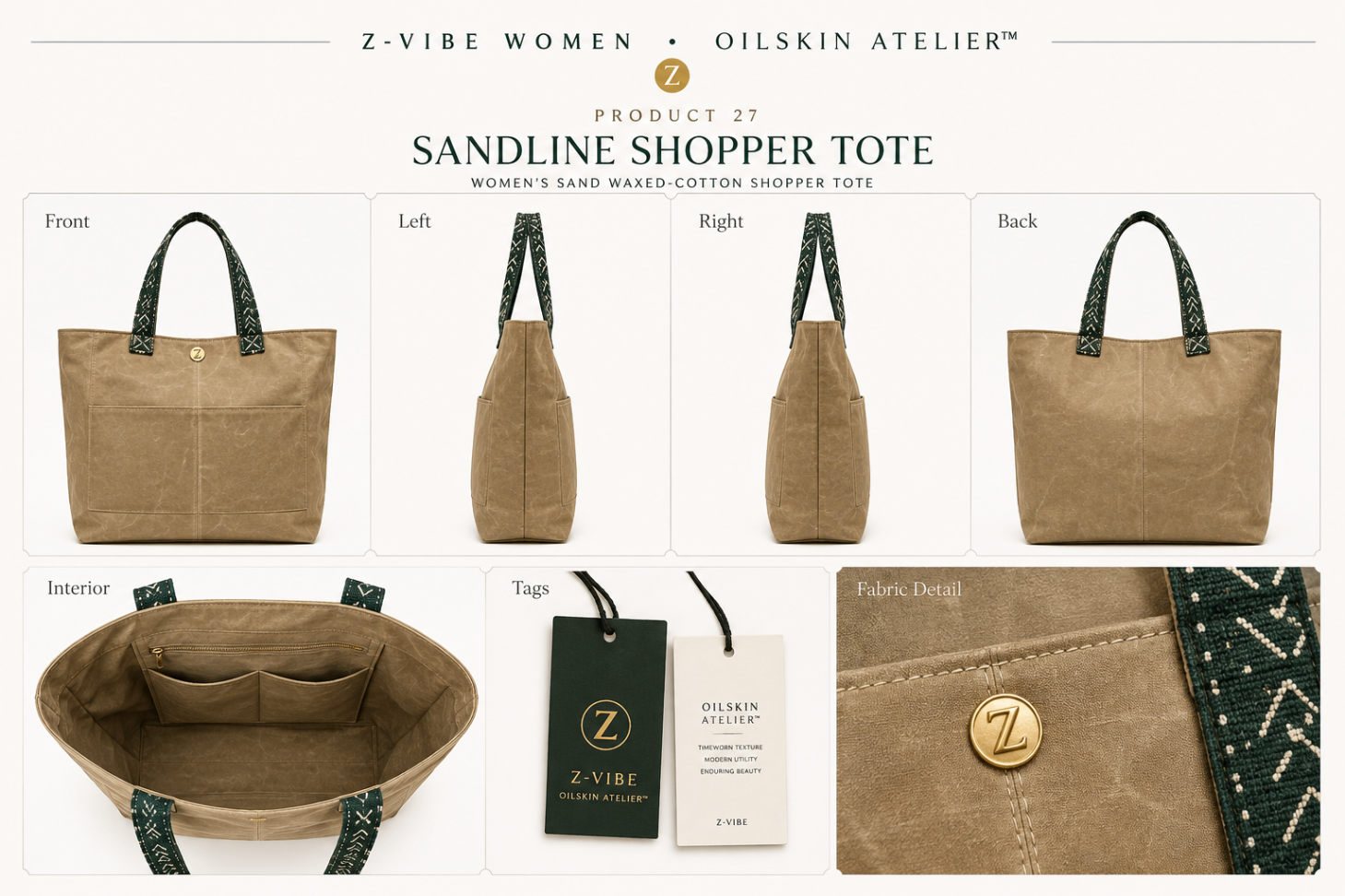 Sandline Shopper Tote design board