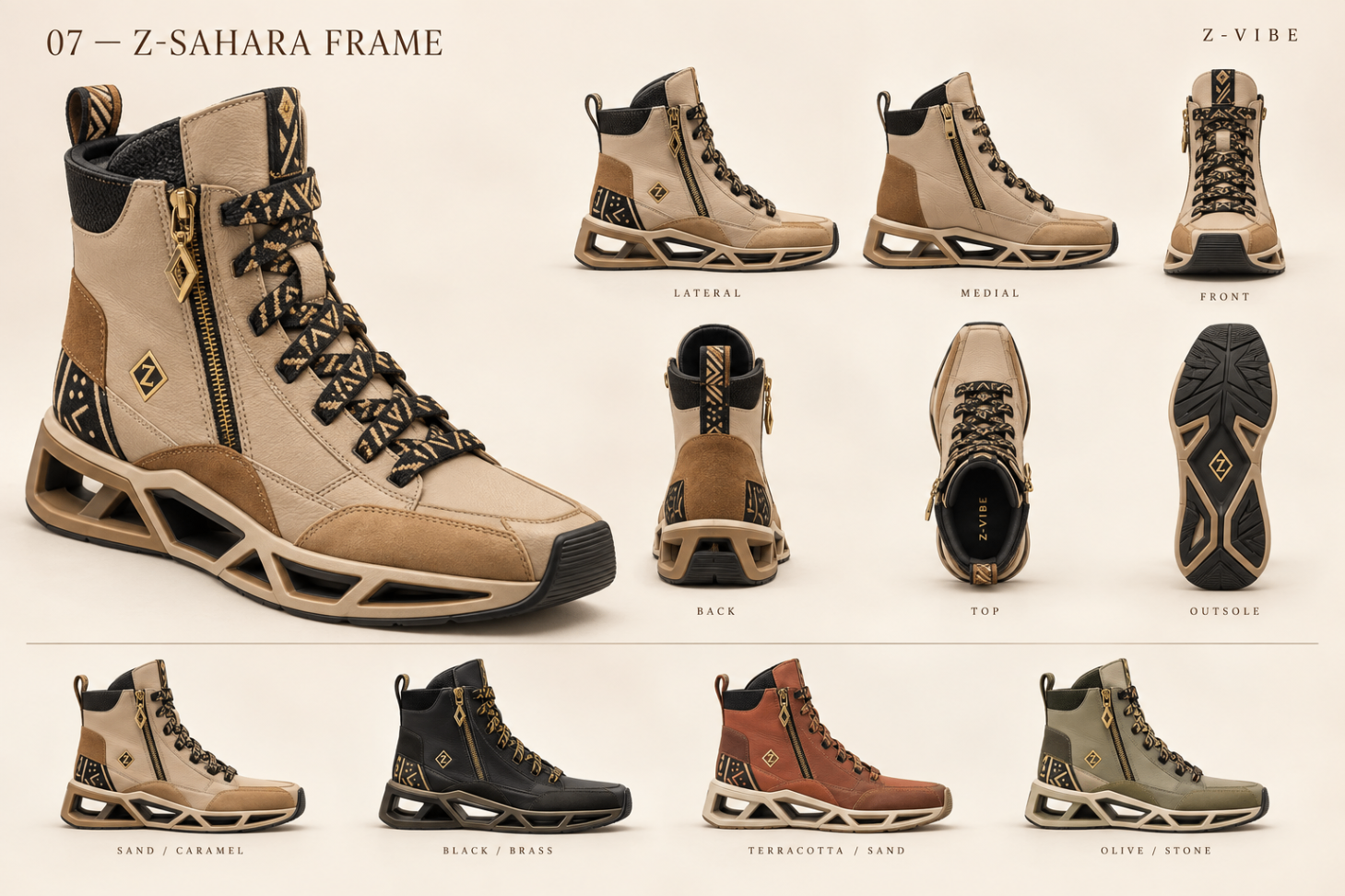 Z-Sahara Frame™ High-Top design board