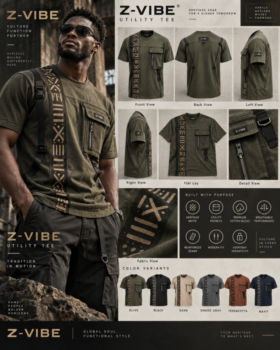 Heritage Utility Olive Tee design board