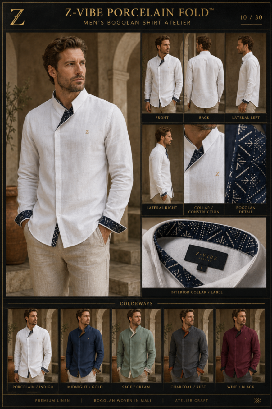 Z-Vibe Porcelain Fold™ Shirt design board