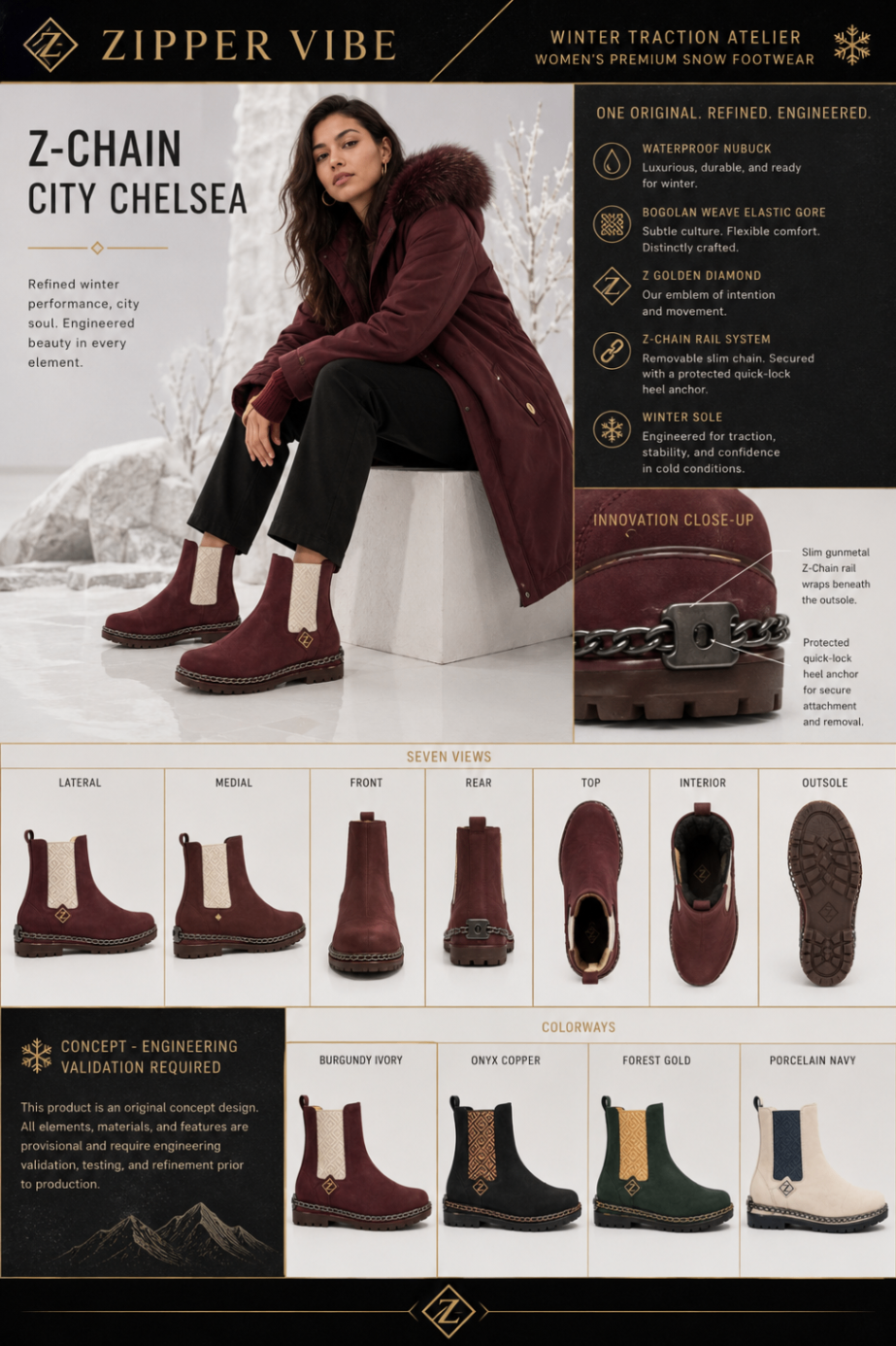 Z-Chain City Chelsea™ design board