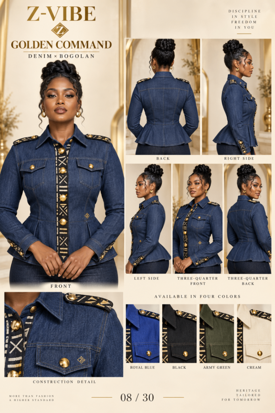 Z-Vibe Golden Command™ Denim Jacket — Women — Product