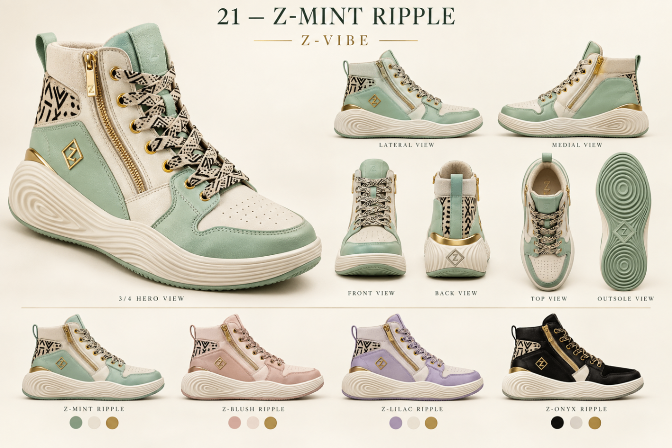Z-Mint Ripple™ High-Top design board