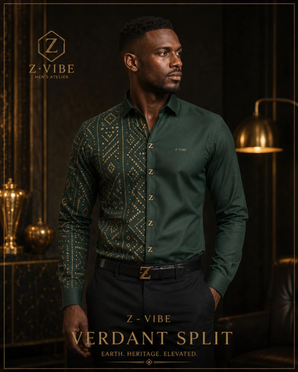 Verdant Split Bogolan Shirt design board