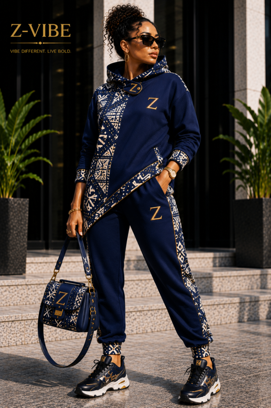 Navy Heritage Panel Tracksuit design board