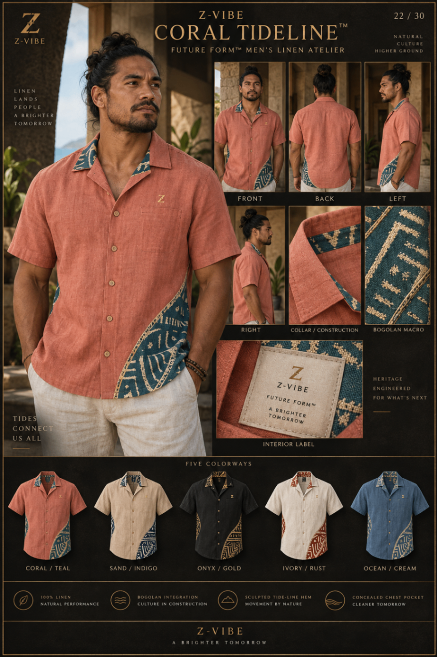 Z-Vibe Coral Tideline™ Shirt design board