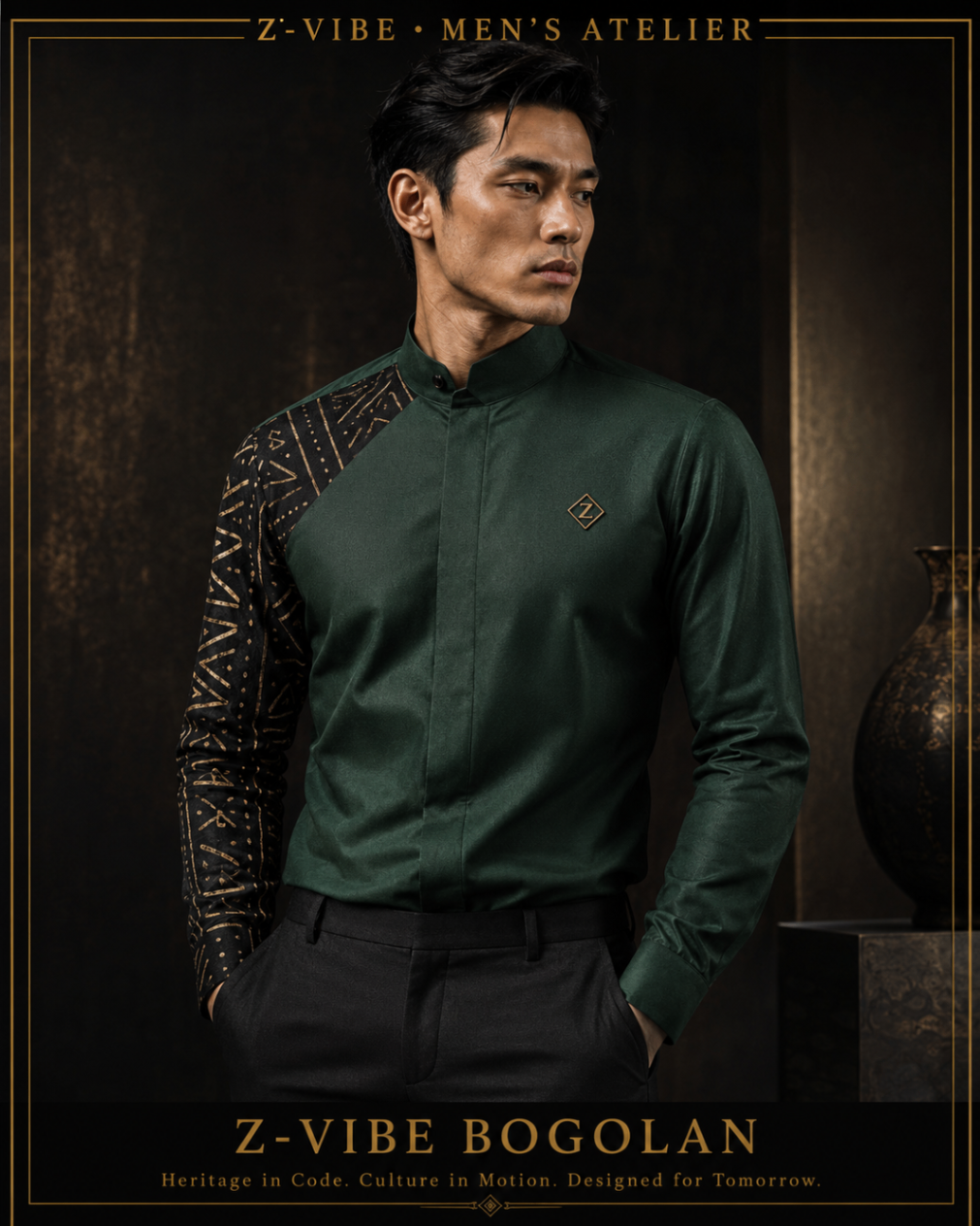 Emerald Heritage Raglan Shirt design board