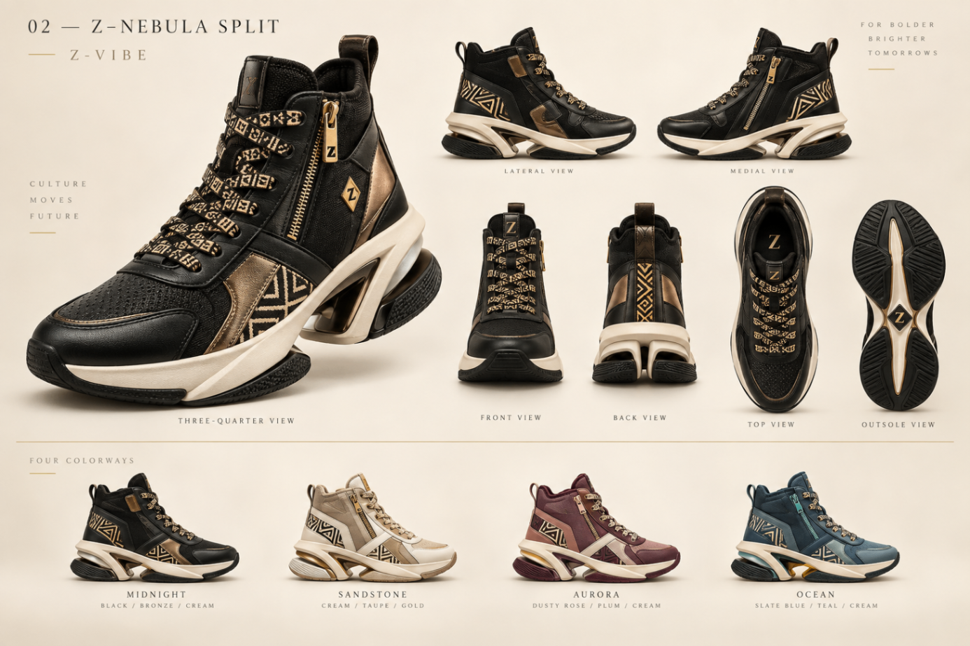 Z-Nebula Split™ High-Top design board