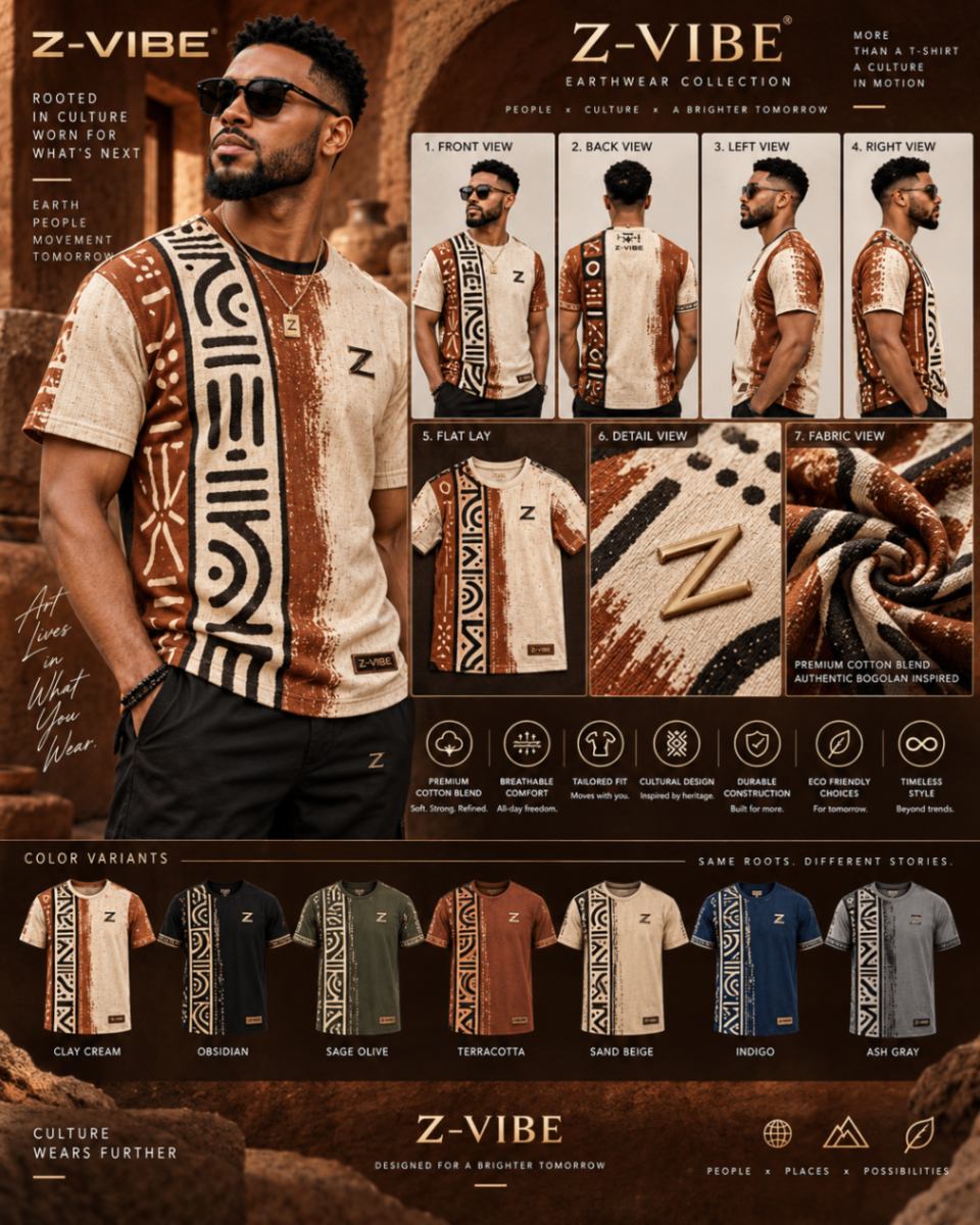 Earthwear Clay Cream Tee design board