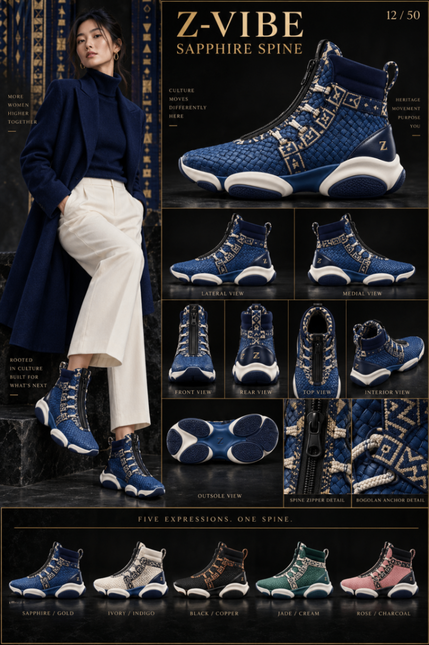 Z-Vibe Footwear · Signature Sneaker Atelier™ — Same house line · House · Z-Vibe Footwear related collection