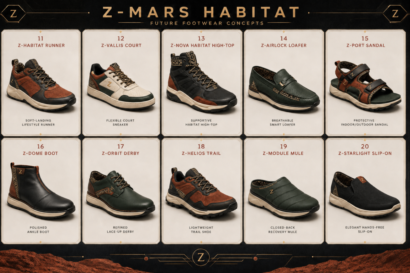 Z-Mars Habitat™ · Future Footwear — More footwear for men related collection