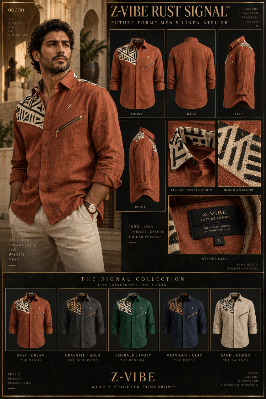 Rust Signal Shirt design board