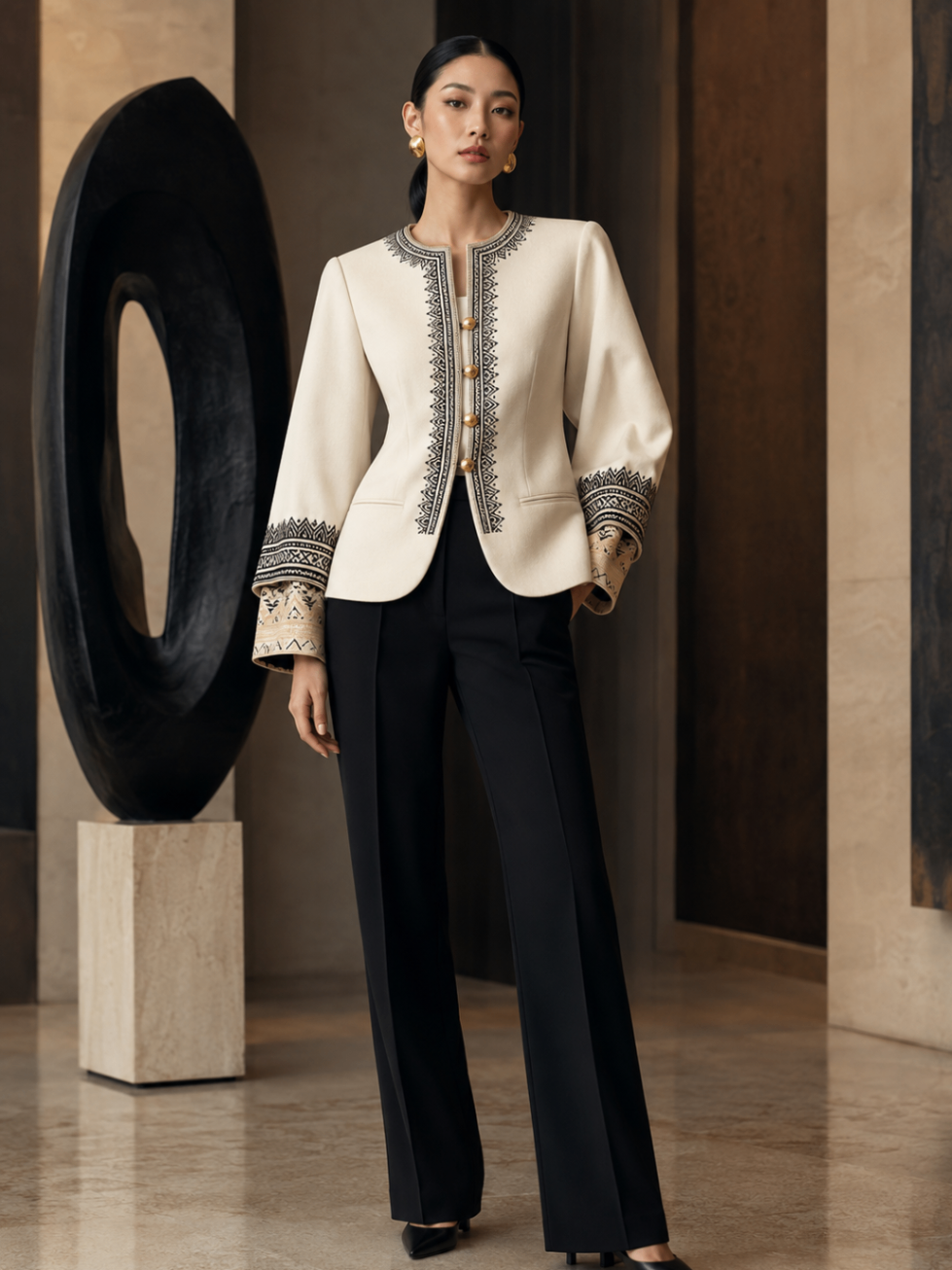 Ivory Onyx Heritage Jacket design board
