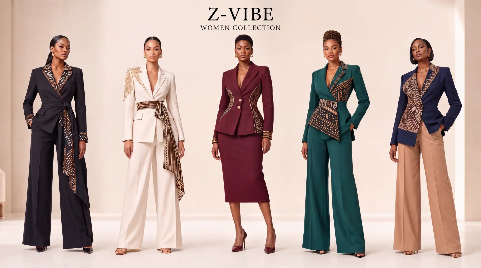Regal Horizon Ivory Blazer Suit design board