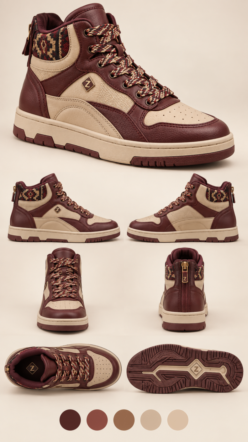 Z-Vibe Burgundy Kilim™ Low design board