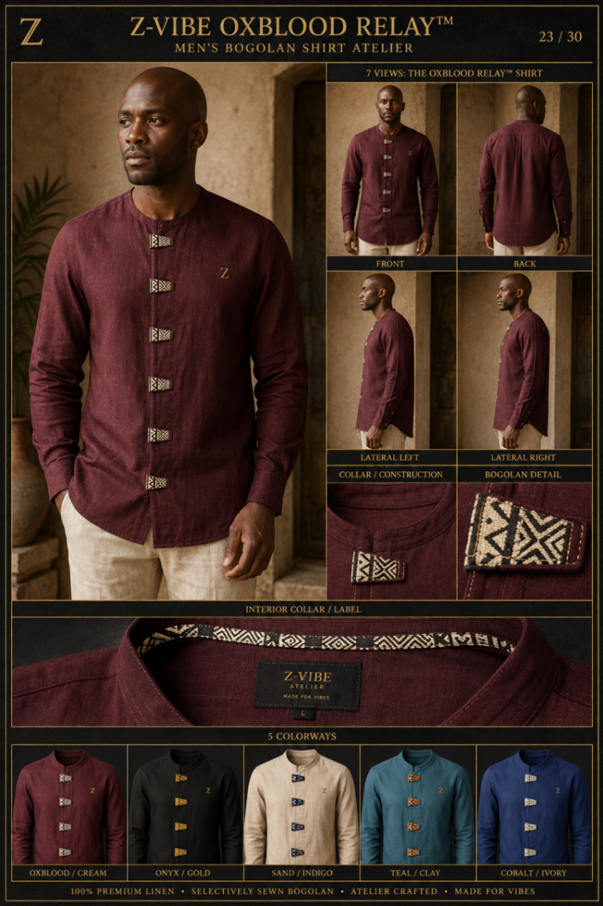 Z-Vibe Oxblood Relay™ Shirt design board