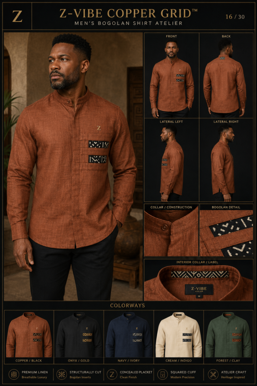 Z-Vibe Copper Grid™ Shirt design board