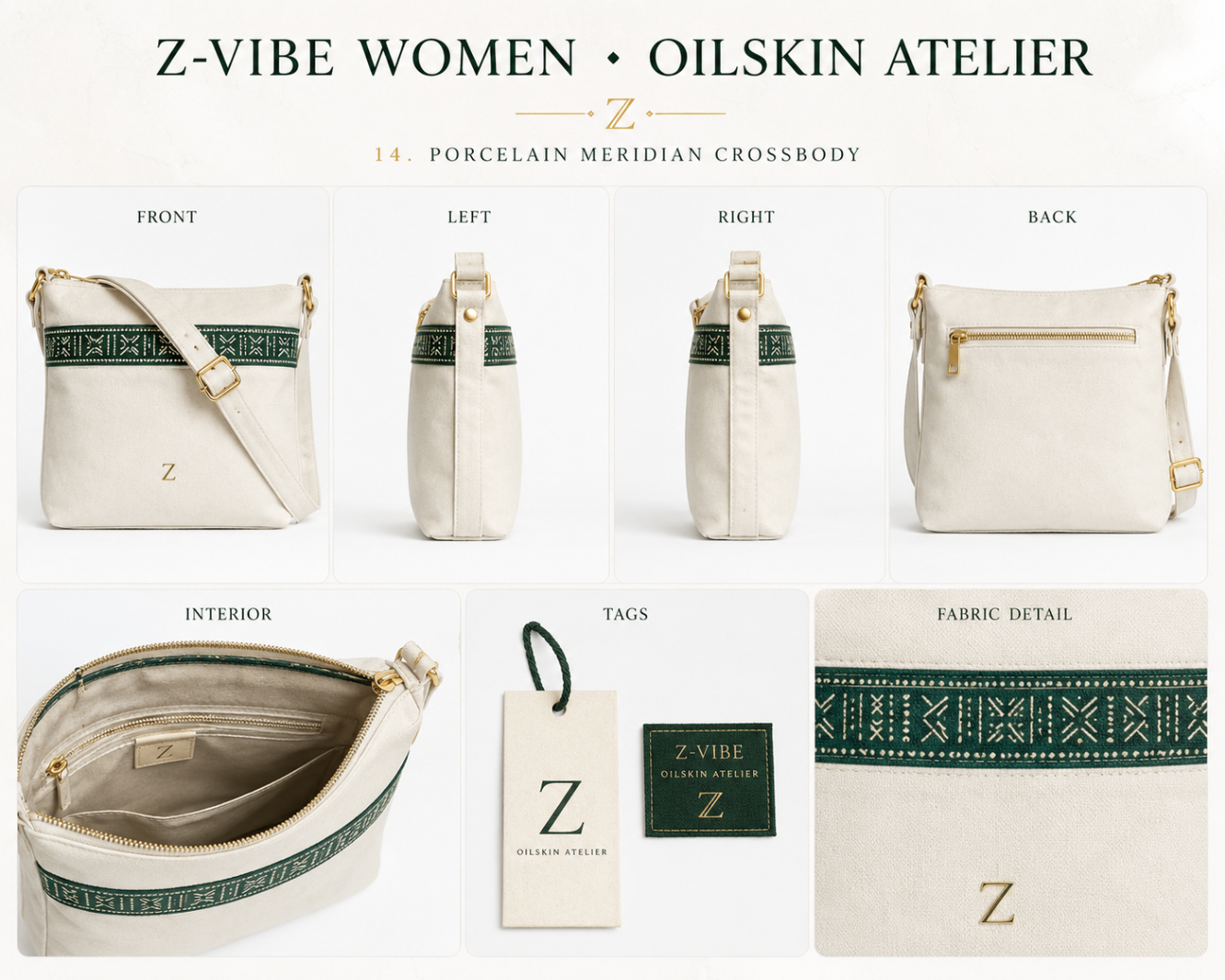 Porcelain Meridian Crossbody design board
