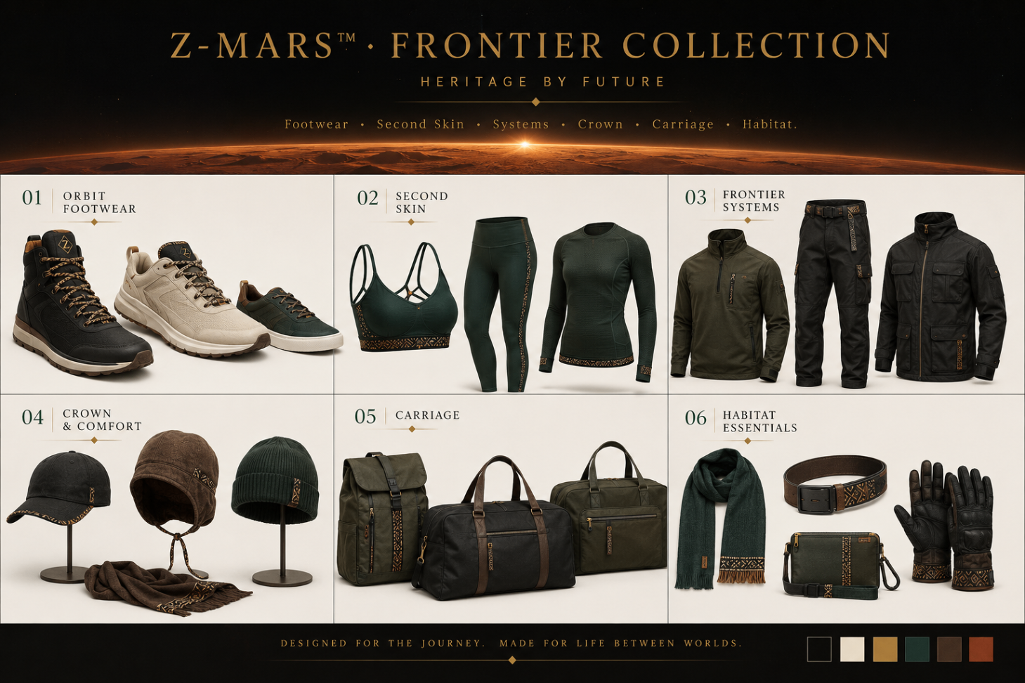 Orbit Footwear Chapter design board