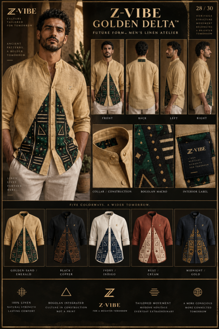 Z-Vibe Golden Delta™ Shirt design board