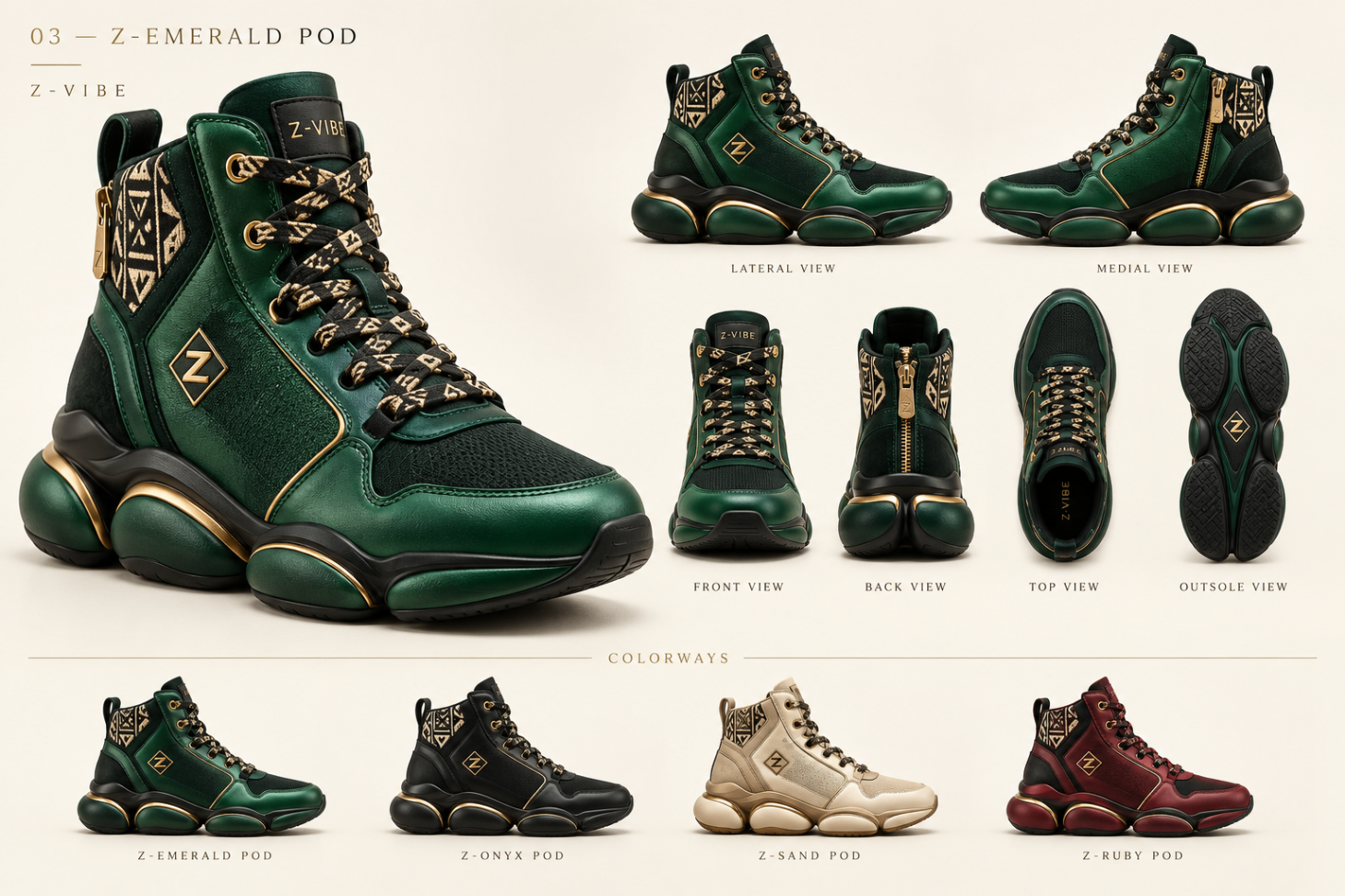 Z-Emerald Pod™ High-Top design board