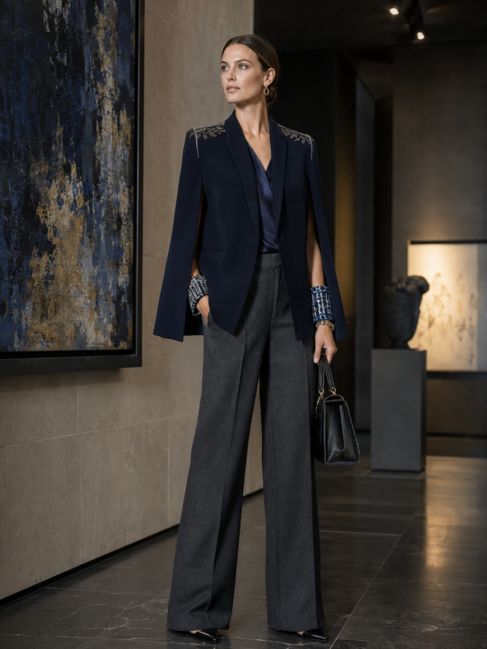Navy Cape Heritage Suit design board