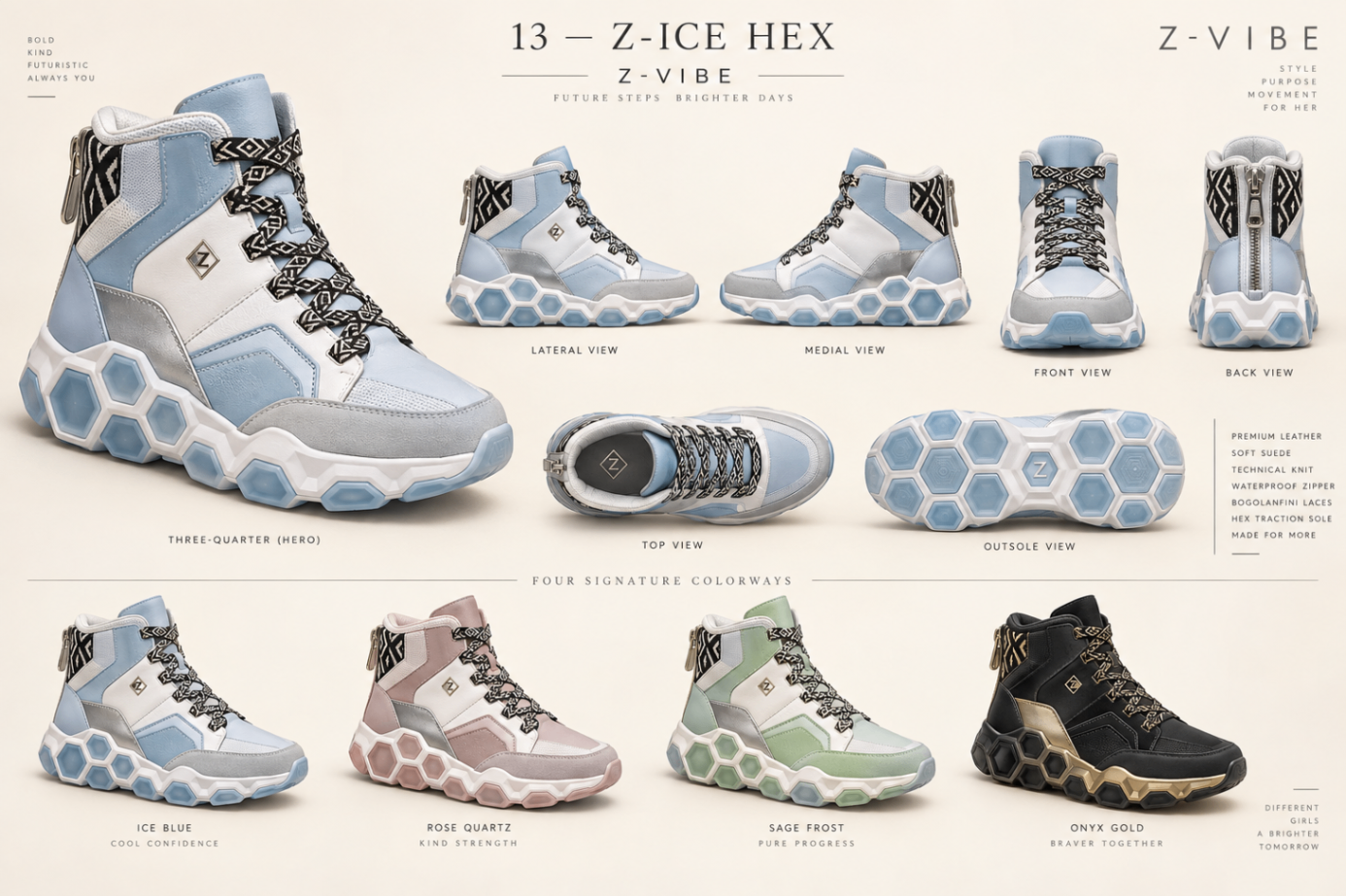 Z-Ice Hex™ High-Top design board