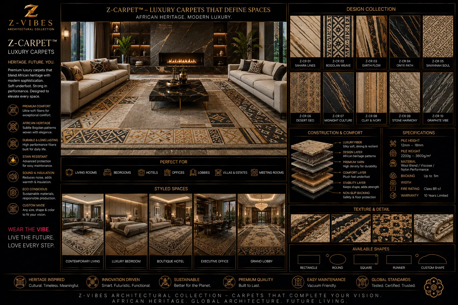 Z-Carpet — Heritage Weave Register design board