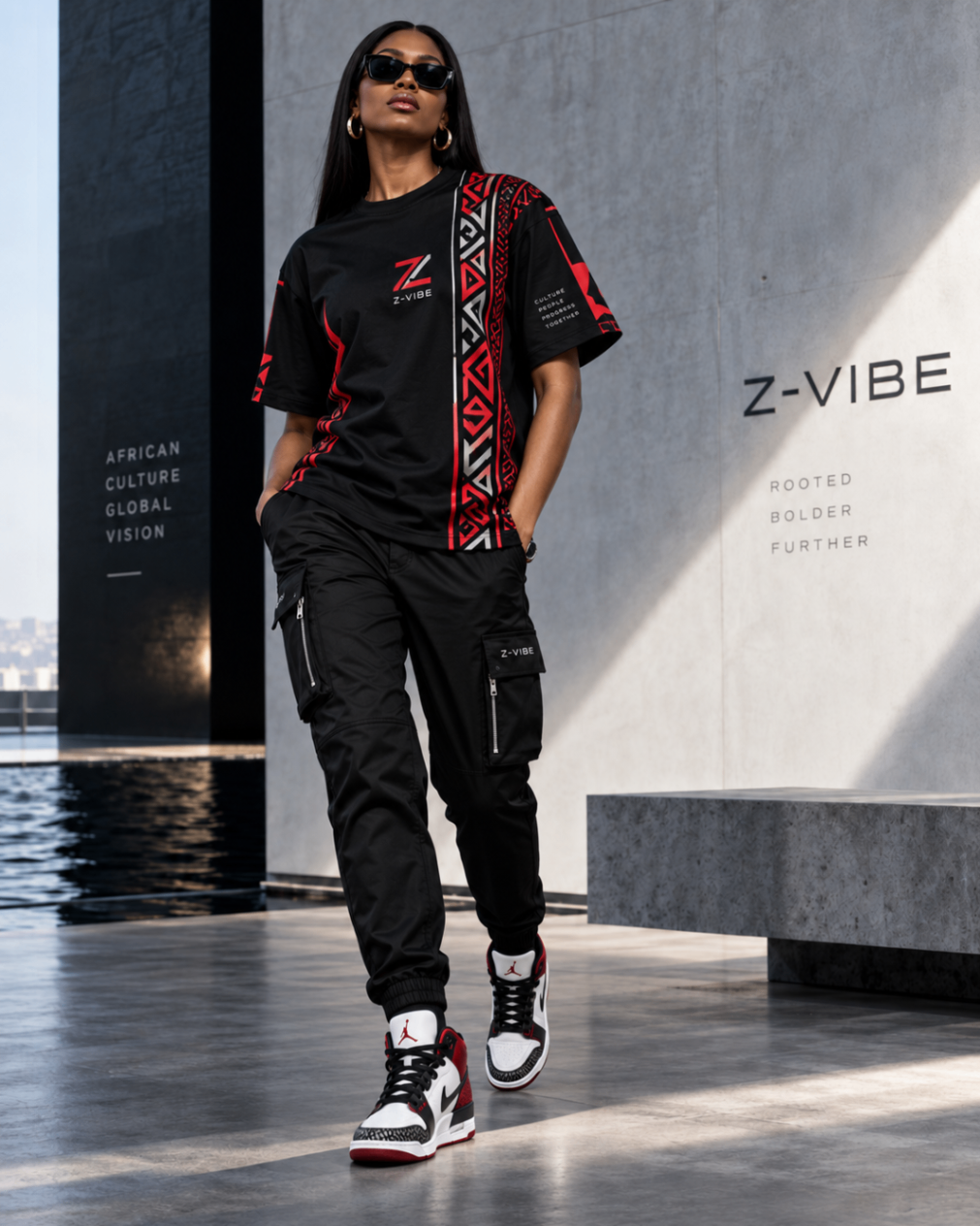 Crimson Motif Tee design board