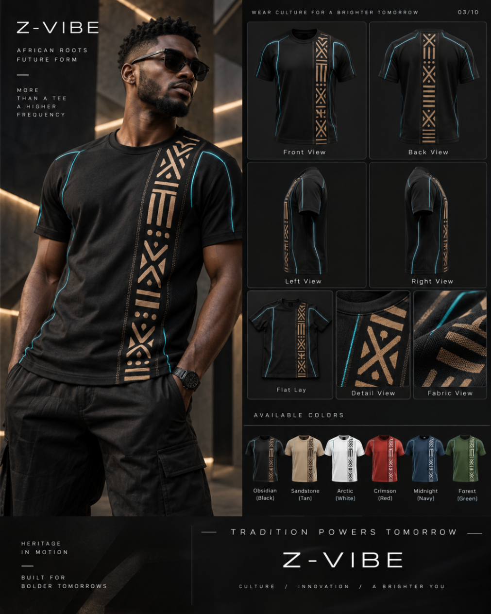 Cyan Future Form Tee design board