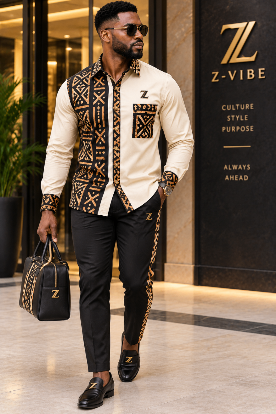 Signature Pocket Shirt — Ivory design board