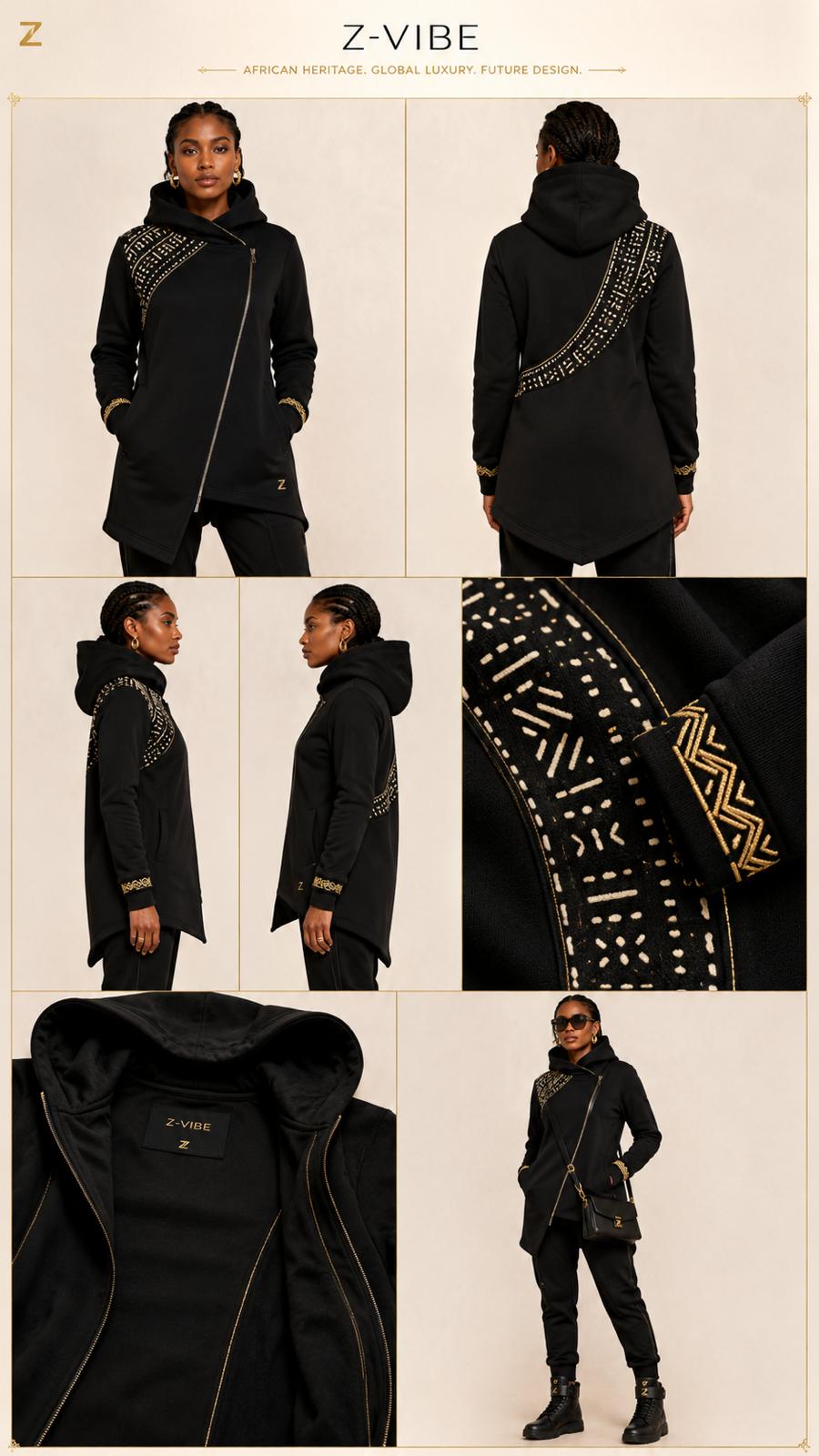 Onyx Gold Asymmetric Coat™ design board