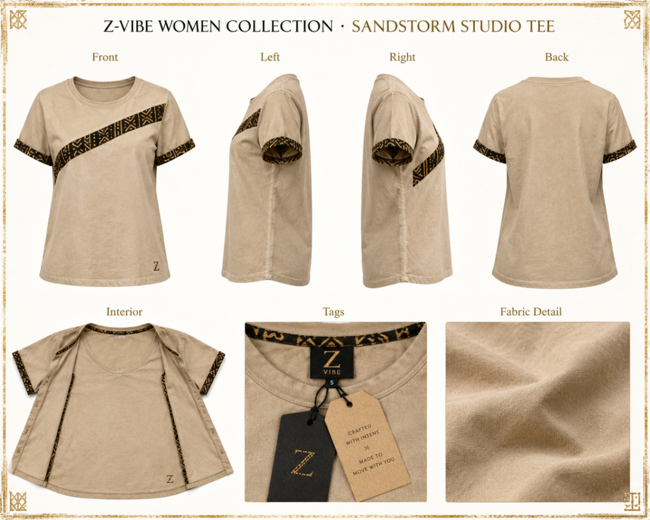 Sandstorm Studio Tee design board