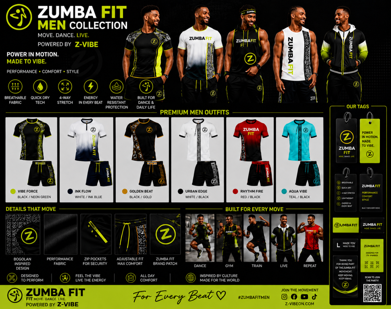 Men Fit Dance Outfit Register — House · Z-Vibe Fit Dance — Production Plates related style