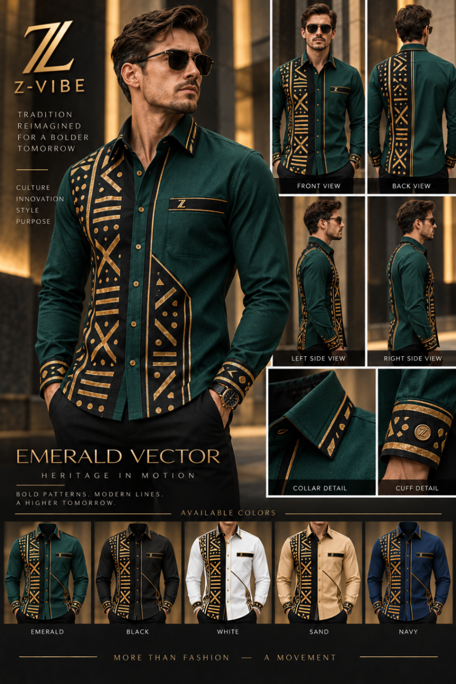Emerald Vector Shirt design board