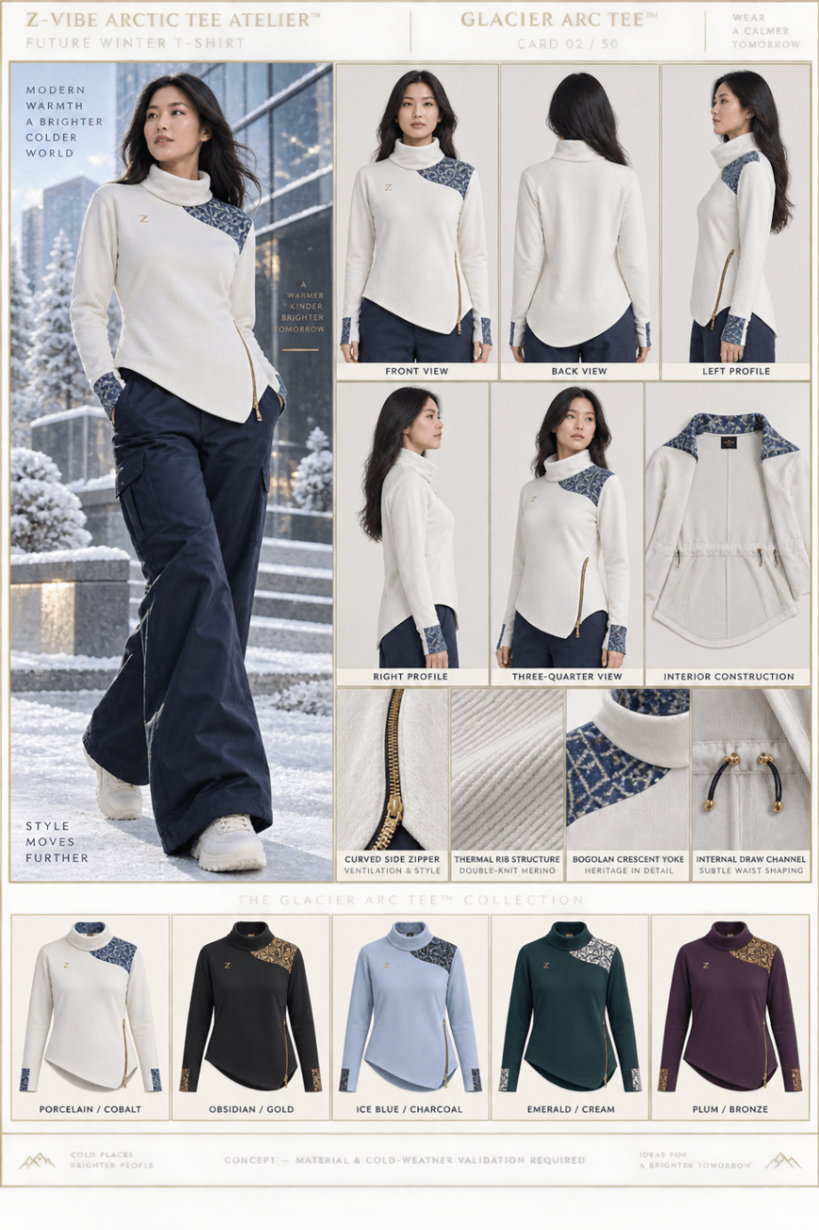Z-Vibe Arctic Crescent™ Pullover design board