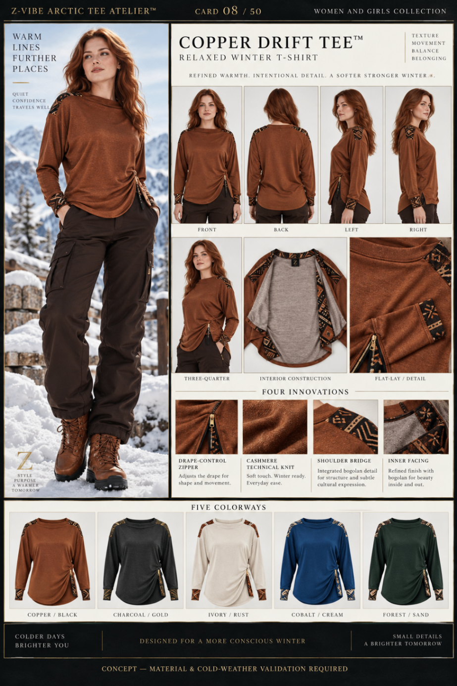 Z-Vibe Copper Drift Tee™ design board