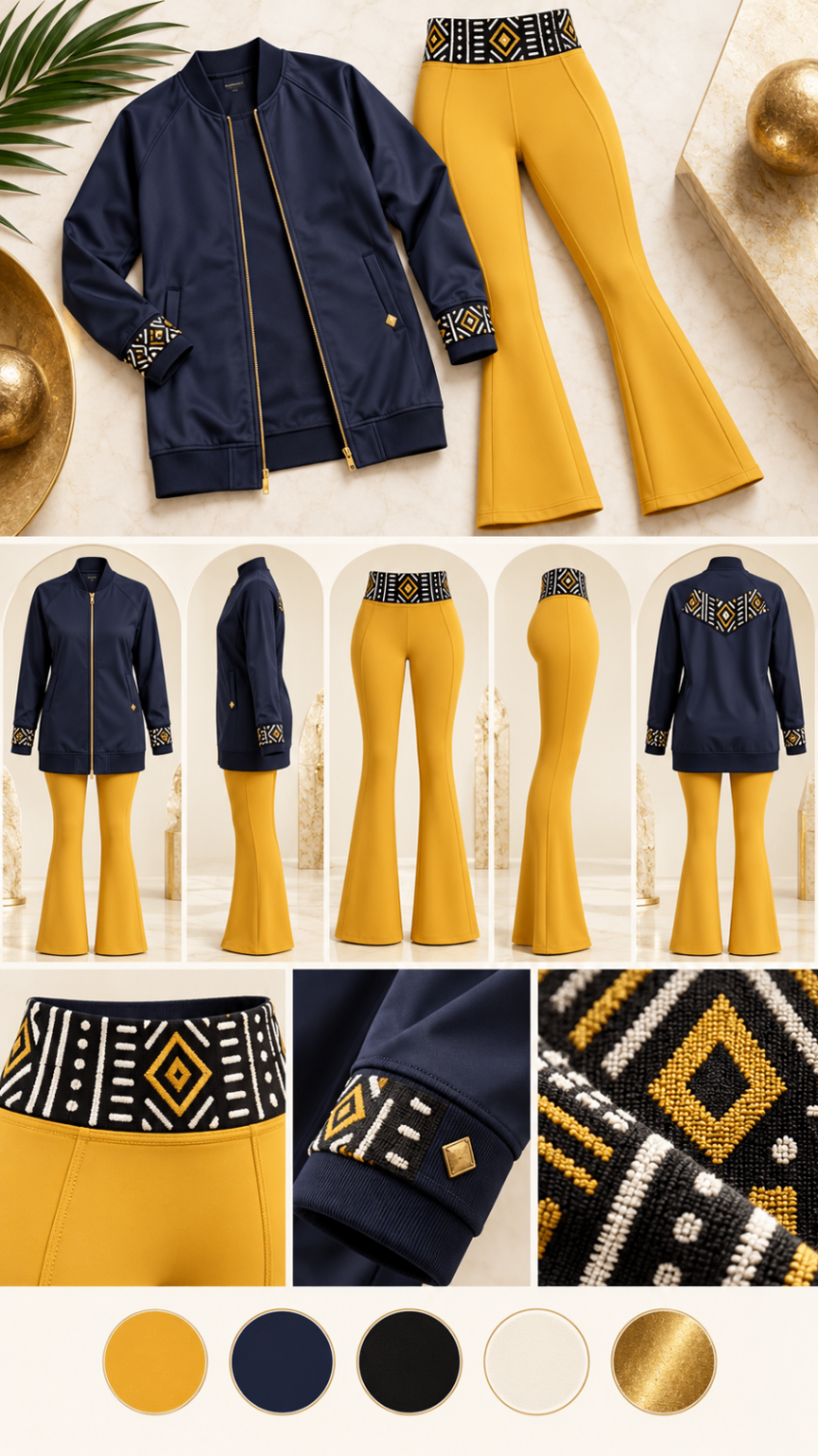 Navy Sunflare Bomber Set™ — Women — Product
